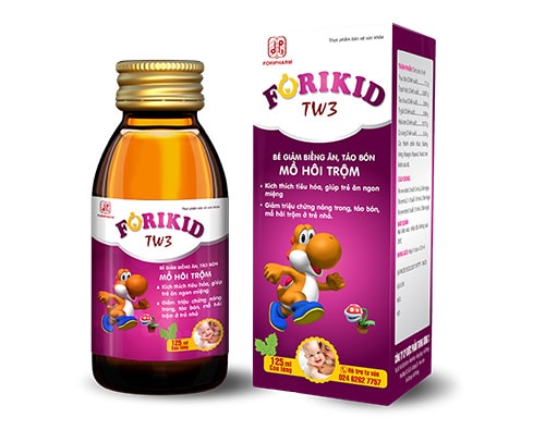 Bài thuốc Forikid chứa thạch hộc và thục địa chữa mồ hôi trộm ở trẻ