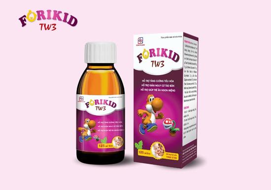 Forikid TW3 - Hỗ trợ tăng cường tiêu hóa, giúp trẻ ăn ngon miệng, giảm nguy cơ táo bón
