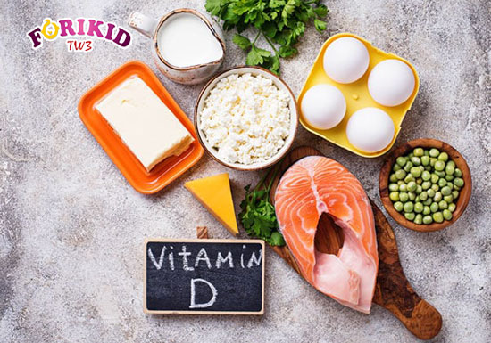 Bổ sung Vitamin D và Canxi qua thực phẩm là cách cải thiện tình trạng còi xương chậm lớn được nhiều mẹ áp dụng